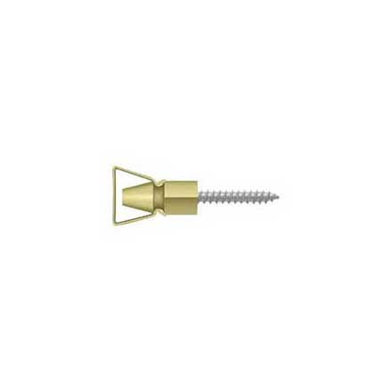 Deltana [SDH101U3] Solid Brass Interior Shutter Bullet Catch - Polished Brass Finish - 1 1/4&quot; L