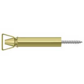 Deltana [SDH103U3] Solid Brass Interior Shutter Bullet Catch - Polished Brass Finish - 3 1/4" L