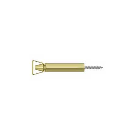 Deltana [SDH103U3] Solid Brass Interior Shutter Bullet Catch - Polished Brass Finish - 3 1/4&quot; L