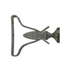 Deltana [SDH193U15A] Solid Brass Interior Shutter Bullet Catch - Plate Mount - Antique Nickel Finish - 2 1/2" L