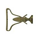 Deltana [SDH193U5] Solid Brass Interior Shutter Bullet Catch - Plate Mount - Antique Brass Finish - 2 1/2&quot; L