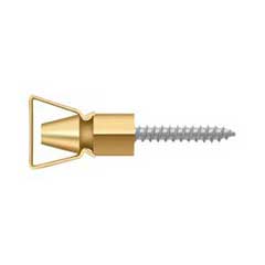 Deltana [SDH101CR003] Solid Brass Interior Shutter Bullet Catch - Polished Brass (PVD) Finish - 1 1/4&quot; L