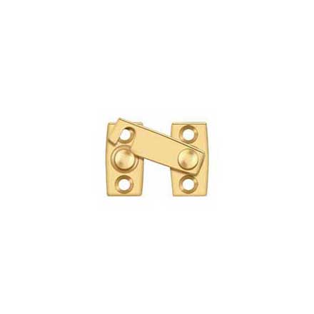 Deltana [SB3058CR003] Solid Brass Interior Shutter Flip Latch - Polished Brass (PVD) Finish - 1 1/2" L