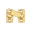 Deltana [SB3058CR003] Solid Brass Interior Shutter Flip Latch - Polished Brass (PVD) Finish - 1 1/2&quot; L