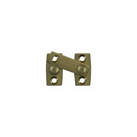 Deltana [SB3058U5] Solid Brass Interior Shutter Flip Latch - Antique Brass Finish - 1 1/2&quot; L