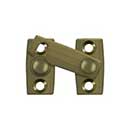 Deltana [SB3058U5] Solid Brass Interior Shutter Flip Latch - Antique Brass Finish - 1 1/2&quot; L