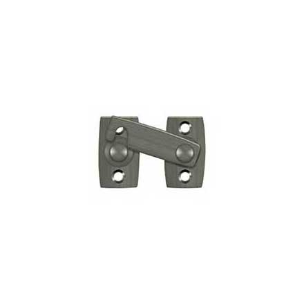 Deltana [SB3178U15A] Solid Brass Interior Shutter Flip Latch - Antique Nickel Finish - 2" L