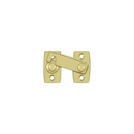 Deltana [SB3178U3] Solid Brass Interior Shutter Flip Latch - Polished Brass Finish - 2&quot; L