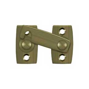 Deltana [SB3178U5] Solid Brass Interior Shutter Flip Latch - Antique Brass Finish - 2" L
