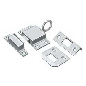 Deltana [TC80U26] Solid Brass Window Transom Catch - Polished Chrome Finish - 2 1/4" L