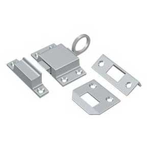 Deltana [TC80U26D] Solid Brass Window Transom Catch - Brushed Chrome Finish - 2 1/4" L