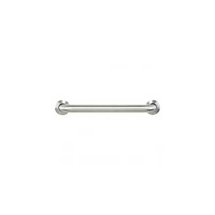 Elements [GRAB-18-R] Stainless Steel Bathroom Safety Grab Bar - Plain Base - 1 1/2&quot; Dia. - 18&quot; C/C