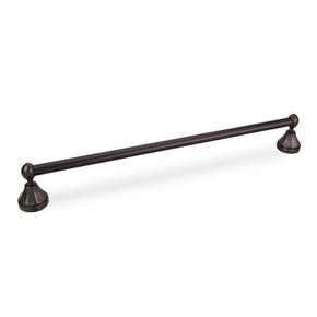 Elements [BHE3-04DBAC] Die Cast Zinc Single Towel Bar - Newbury Series - Brushed Oil Rubbed Bronze Finish - 24" C/C