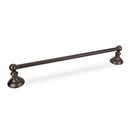 Elements [BHE5-03DBAC] Die Cast Zinc Single Towel Bar - Fairview Series - Brushed Oil Rubbed Bronze Finish - 18&quot; C/C