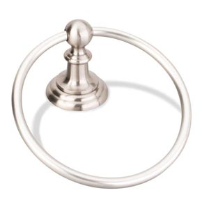 Elements [BHE5-06SN] Die Cast Zinc Single Towel Ring - Fairview Series - Satin Nickel Finish