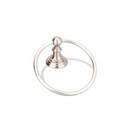 Elements [BHE5-06SN] Die Cast Zinc Single Towel Ring - Fairview Series - Satin Nickel Finish