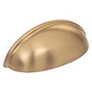 Elements [2981SBZ] Die Cast Zinc Cabinet Cup Pull - Florence Series - Satin Bronze Finish - 3&quot; Centers - 3 11/16&quot; L