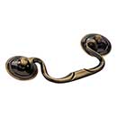 Elements [CH3503] Die Cast Zinc Cabinet Bail Pull - Kingsport Series - Brushed Antique Brass Finish - 3 1/2" C/C - 4 13/16" L