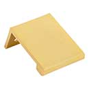 Elements [A500-125ABG] Aluminum Cabinet Edge Pull - Edgefield Series - Brushed Gold Finish - 16mm C/C - 1 1/4&quot; L