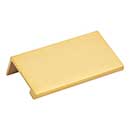 Elements [A500-3ABG] Aluminum Cabinet Edge Pull - Edgefield Series - Brushed Gold Finish - 60mm C/C - 3&quot; L