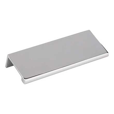 Elements [A500-4PC] Aluminum Cabinet Edge Pull - Edgefield Series - Polished Chrome Finish - 76mm C/C - 4&quot; L