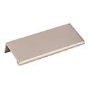 Elements [A500-4SN] Aluminum Cabinet Edge Pull - Edgefield Series - Satin Nickel Finish - 76mm C/C - 4&quot; L