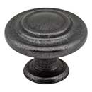Elements [107DACM] Die Cast Zinc Cabinet Knob - Arcadia Series - Gun Metal Finish - 1 1/4&quot; Dia.