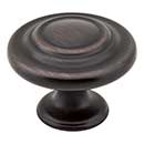 Elements [107DBAC] Die Cast Zinc Cabinet Knob - Arcadia Series - Brushed Oil Rubbed Bronze Finish - 1 1/4&quot; Dia.