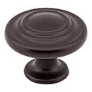 Elements [107ORB] Die Cast Zinc Cabinet Knob - Arcadia Series - Dark Bronze Finish - 1 1/4&quot; Dia.