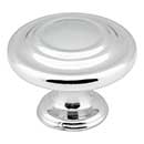 Elements [107PC] Die Cast Zinc Cabinet Knob - Arcadia Series - Polished Chrome Finish - 1 1/4&quot; Dia.