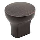 Elements [239DBAC] Die Cast Zinc Cabinet Knob - Brenton Series - Brushed Oil Rubbed Bronze Finish - 1&quot; Dia.
