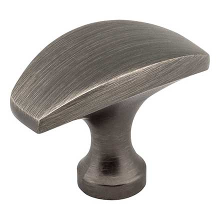 Elements [382BNBDL] Die Cast Zinc Cabinet Knob - Cosgrove Series - Brushed Pewter Finish - 1 1/2&quot; L