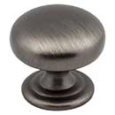 Elements [2980BNBDL] Die Cast Zinc Cabinet Knob - Florence Series - Brushed Pewter Finish - 1 1/4&quot; Dia.