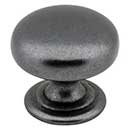 Elements [2980DACM] Die Cast Zinc Cabinet Knob - Florence Series - Gun Metal Finish - 1 1/4&quot; Dia.