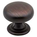 Elements [2980DBAC] Die Cast Zinc Cabinet Knob - Florence Series - Brushed Oil Rubbed Bronze Finish - 1 1/4&quot; Dia.