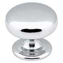 Elements [2980PC] Die Cast Zinc Cabinet Knob - Florence Series - Polished Chrome Finish - 1 1/4&quot; Dia.