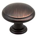 Elements [3940-DBAC] Die Cast Zinc Cabinet Knob - Gatsby Series - Brushed Oil Rubbed Bronze Finish - 1 3/16&quot; Dia.
