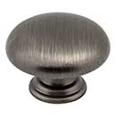 Elements [3950-BNBDL] Die Cast Zinc Cabinet Knob - Gatsby Series - Brushed Pewter Finish - 1 3/16&quot; Dia.