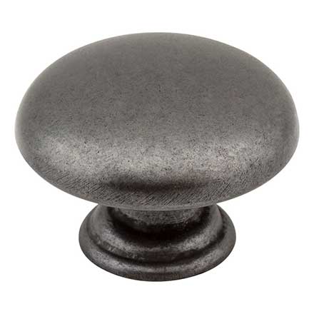 Elements [3950-DACM] Die Cast Zinc Cabinet Knob - Gatsby Series - Gun Metal Finish - 1 3/16" Dia.