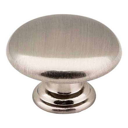 Elements [3950-SN] Die Cast Zinc Cabinet Knob - Gatsby Series - Satin Nickel Finish - 1 3/16&quot; Dia.