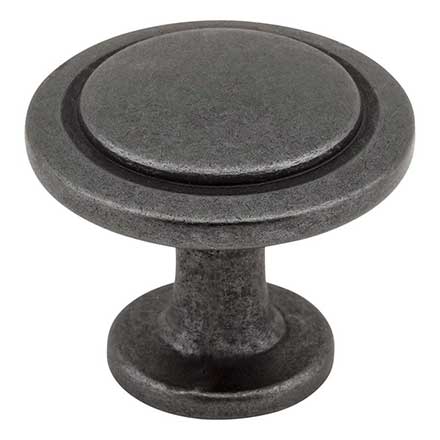 Elements [3960-DACM] Die Cast Zinc Cabinet Knob - Gatsby Series - Gun Metal Finish - 1 1/4&quot; Dia.