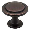 Elements [3960-DBAC] Die Cast Zinc Cabinet Knob - Gatsby Series - Brushed Oil Rubbed Bronze Finish - 1 1/4&quot; Dia.