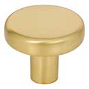 Elements [105BG] Die Cast Zinc Cabinet Knob - Gibson Series - Brushed Gold Finish - 1 1/4" Dia.