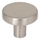 Elements [105SN] Die Cast Zinc Cabinet Knob - Gibson Series - Satin Nickel Finish - 1 1/4&quot; Dia.