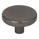 Elements [105L-BNBDL] Die Cast Zinc Cabinet Knob - Gibson Series - Brushed Pewter Finish - 1 5/8" Dia.