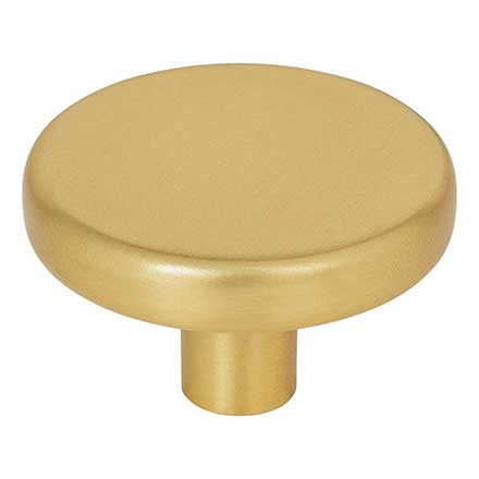 Elements [105L-BG] Die Cast Zinc Cabinet Knob - Gibson Series - Brushed Gold Finish - 1 5/8&quot; Dia.