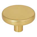 Elements [105L-BG] Die Cast Zinc Cabinet Knob - Gibson Series - Brushed Gold Finish - 1 5/8" Dia.