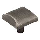 Elements [525BNBDL] Die Cast Zinc Cabinet Knob - Glendale Series - Brushed Pewter Finish - 1 1/8&quot; Sq.