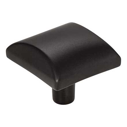 Elements [525MB] Die Cast Zinc Cabinet Knob - Glendale Series - Matte Black Finish - 1 1/8" Sq.