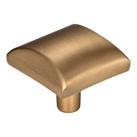 Elements [525SBZ] Die Cast Zinc Cabinet Knob - Glendale Series - Satin Bronze Finish - 1 1/8&quot; Sq.